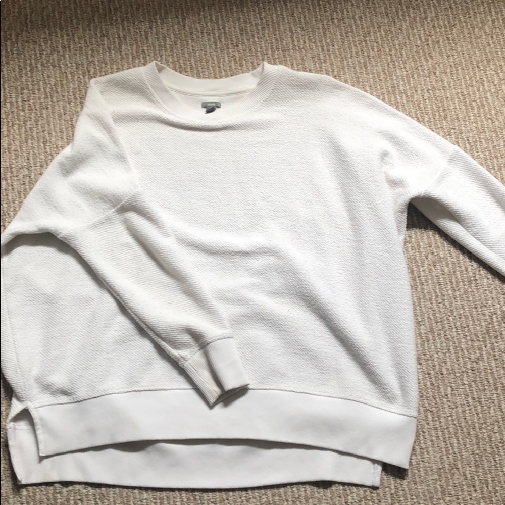 White crew neck sweater!